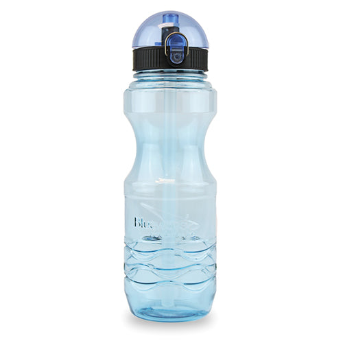 Bullet Water Bottle with Straw - 0.6 Liter (20 oz) Sky Blue