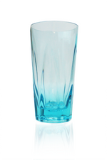 Aqua Design Acrylic Tumbler Cup - 380ml | 13 oz Blue, 6 Piece Set