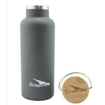 D2 Insulated Water Bottle - 500ml / 17oz Metal Grey