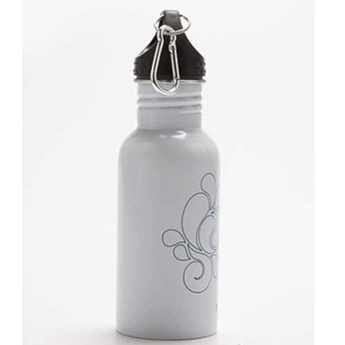 Droplet Stainless Steel Water Bottle - 500ml / 17 oz - Winter White