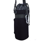 1 Liter Insulated Water Bottle Holder | Carrier Case - Black