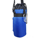 1 Liter Insulated Water Bottle Holder | Carrier Case - Blue