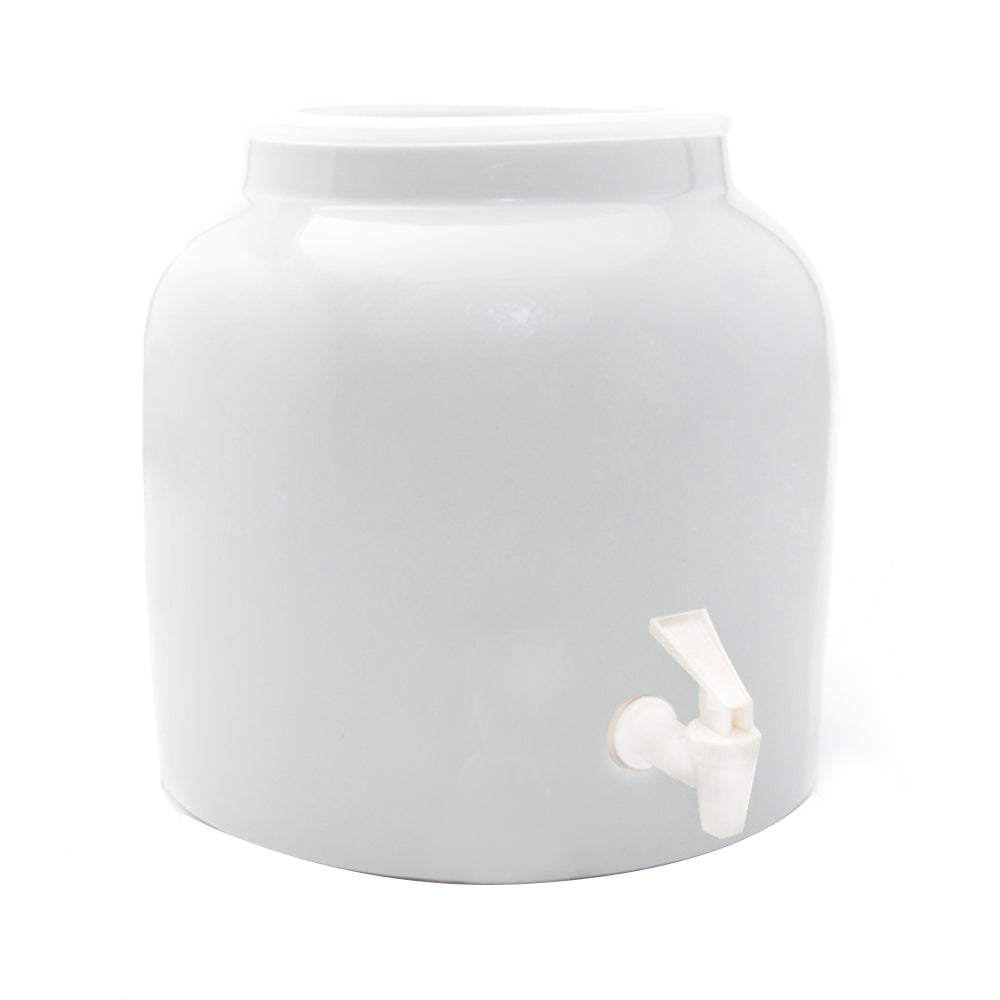 Bluewave Embossed Grape Design Beverage Dispenser Crock
