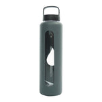 Glass Water Bottle - 750ml / 25oz - Grey