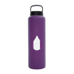 Glass Water Bottle - 750ml / 25oz - Purple