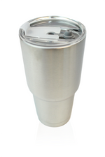 D2 Insulated 30 Oz Tumbler with Straw & Brush - Stainless Steel