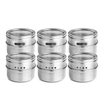 Stainless Steel Storage Jars 90 ml | 3 oz - 6 Piece Set
