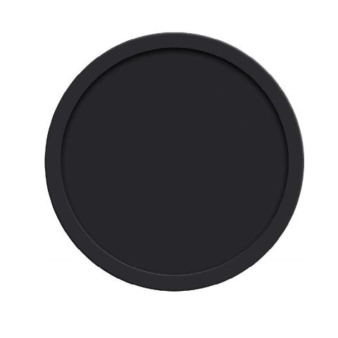 Silicone Round Drink Coasters - 4" Inches, Black