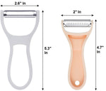 Stainless Steel Peeler with Plastic Handle - 2-in-1