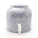 Bluewave Marble Purple Gray Design Beverage Dispenser Crock