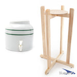 Stripe Design Beverage Dispenser & Floor Wood Stand