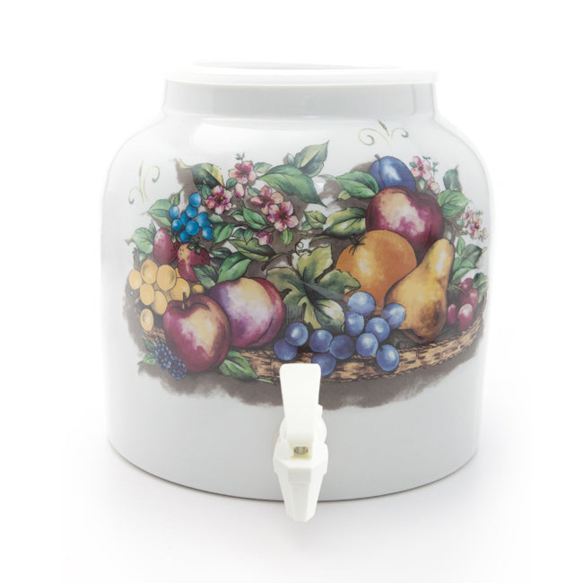Bluewave Fruit Basket Design Beverage Dispenser Crock