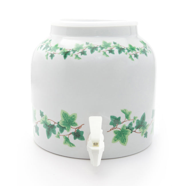 Bluewave Ivy Wrap Design Beverage Dispenser Crock