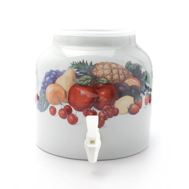 Bluewave Temptation Fruits Design Beverage Dispenser Crock