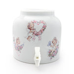 Bluewave Three Angels Design Beverage Dispenser Crock