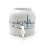 Bluewave Winterly Solitude Design Beverage Dispenser Crock